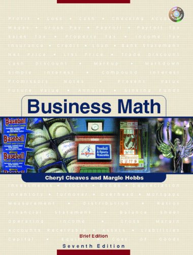 Business Math, Brief w/CD & Study Guide & Tutor Center Access Card Pkg. (7th Edition)