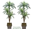 TWO 6' Cycas Tripled Artificial Palm Tree Silk Plant _Plastic Fronds