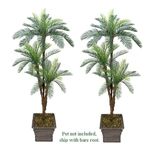 Three 6 Triple Head Artificial Trees
