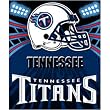 Tennessee Titans Light Weight Fleece NFL Blanket (Shadow Series) (50x60")"