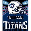 Tennessee Titans Light Weight Fleece NFL Blanket (Shadow Series) (50"x60")