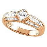 14K Rose Gold Diamond Engagement Ring - 1.20 Ct.