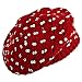515QWiBRuKL. AA75  RED SEQUINED STRETCHY KNIT TAMI BERET CAP HAT