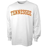 Tennessee Volunteers White Vertical Arch Long Sleeve T-shirt