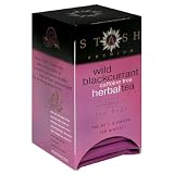 Stash Premium Wild Blackcurrant Herbal Tea, Tea Bags, 20-Count Boxes (Pack of 6)