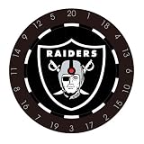 NFL Oakland Raiders Bristle Dart Board With Darts And Flights