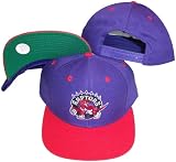 Toronto Raptors Purple/Red Two Tone Snapback Adjustable Plastic Snap Back Hat / Cap