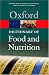 Books : A Dictionary of Food and Nutrition (Oxford Paperback Reference)