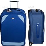 Outdoor Living : 18" Onboard Trolley Case Suitcase Luggage Blue New