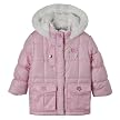 Toddler Girls' Puffer Coat w/Flowers - Pink