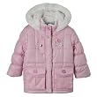 Toddler Girls' Puffer Coat w/Flowers - Pink