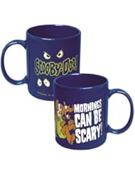 Scooby Doo Mornings Can Be Scary Coffee Mug - Blue Ceramic Java Joe Cup