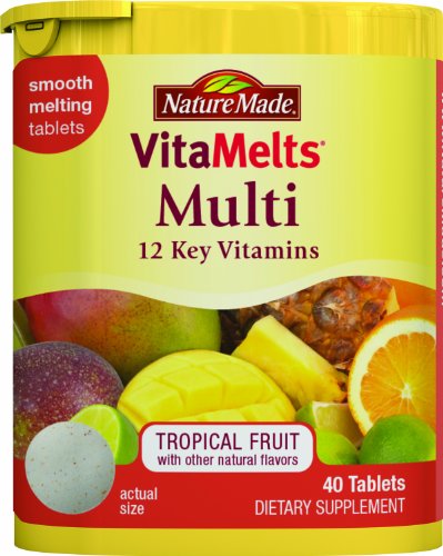 Nature Made Vitamelts Tablets, Multi Tropical Fruit, 40 Count Nature Made Vitamelts Tablets, Multi Tropical Fruit, 40 Count