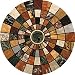Set of Four Marble Mosaic Thirstystone Drink Coasters - Style TSAS8
