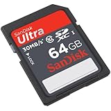 Sandisk 64GB Ultra SDXC Memory Card For Canon EOS 700D Camera