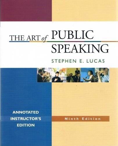 The Art Of Public Speaking Stephen Lucas Pdf