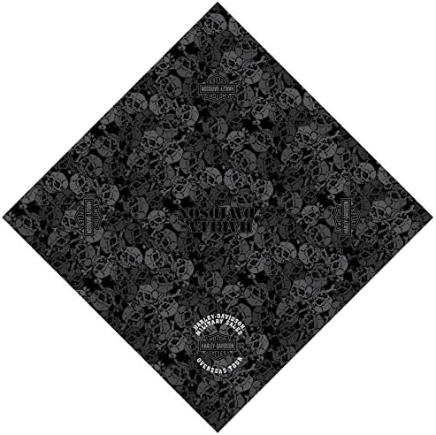 Harley-Davidson Bandanas - Mens Black | Overseas Tour Skull Camo