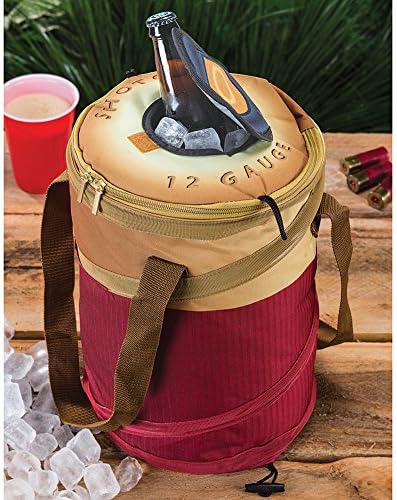 COOLERZ Soft-sided Shaped Pop-Up Insulated Cooler Red Bullet Shell Print
