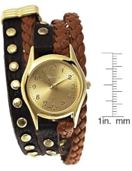 Geneva Platinum Studded Wrap Watch Steko LTD