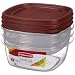 Rubbermaid 7J95 Easy Find Lid Medium Value Pack Food Storage Containers