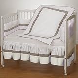 Baby Doll Bedding Classic II Port-a-Crib Bedding Set, White