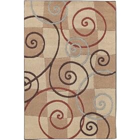 Mohawk Select Modern Age/Free Hand Machine Woven 8-Feet Round Rug