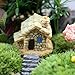u-hoMEy Miniature Fairy Garden Stone House Statue Home Decoration Outdoor Decor