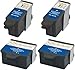 Compatible Ink Cartridge Replacement for Kodak 10 (2 Black 2 Color) 4 Pack
