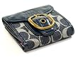 AUTHENTIC COACH BLEECKER DENIM SIGNATURE FRENCH PURSE WALLET 41707