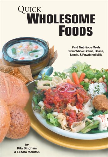 The Quick Wholesome Foods DVD with 28 page Recipe Booklet shows you how to make delicious heart healthy meals from wheat, grains, beans and more using your food storage.
