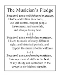 The Musician's Pledge Poster