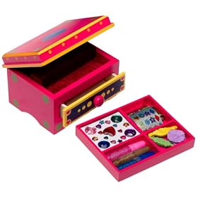 Melissa and Doug Deluxe Wooden Decorate-Your-Own Jewelry Box by Childrens Software