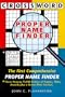 Crossword Proper Name Finder