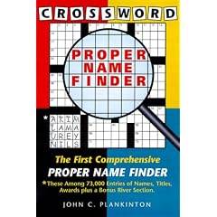 Crossword Proper Name Finder