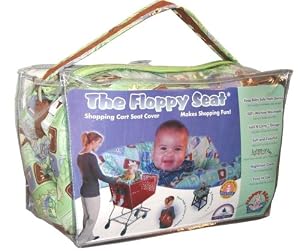 Floppy Seat Safari Pattern with New Fold N Carry Design (sage elephant)