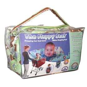Floppy Seat Safari Pattern with New Fold N Carry Design (sage elephant)