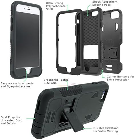 [ArmorXtreme] Hybrid Rugged Armor Design Image Protect Case With Kickstand (Hand print) for LG G3