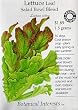 Lettuce Salad Bowl Blend Certified Organic Seeds 450 Seeds
