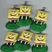 SpongeBob Cupcakes - Licensed Re-usable Mini Toppers & Party Favors