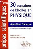 Deuxième trimestre : Mécanique - Thermodynamique