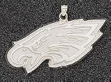 Philadelphia Eagles Giant 2 1/2 W x 1 H Eagle Head Pendant - 14KT Gold Jewelry