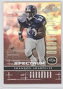 Shannon Sharpe #1/10 Baltimore Ravens (Football Card) 2001 Playoff Absolute Memorabilia [???] #9