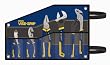 Irwin 2078708 Pro 5 Piece 6-Inch Slip Joint, 6-Inch Diagonal, 8-Inch Lineman, 10-Inch Adjustable Wrench and 10-Inch Groove Joint Plier Kitbag Set