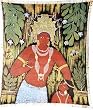 Art in India Batik Asian Paintings Wax on Cloth 42 x 36 inches (nbatik123)