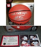 Andrew Bogut Autographed Basketball with NCAA POY 04-05 Inscription
