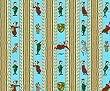 By The Yard Yogi Bear & BooBoo Stripe Aqua Quilt Cotton