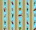 By The Yard Yogi Bear & BooBoo Stripe Aqua Quilt Cotton