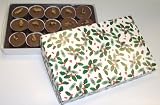 Scott's Cakes 1 lb. Milk Chocolate Walnut Cluster in a Holly Box