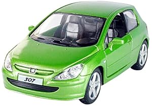 NEW 1:32 Peugeot 307 XSI hatchback version Diecast car model collection Green