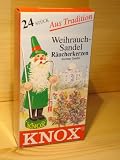 KNOX Räucherkegel Räucherkerzen Weihrauch-Sandel, 24 Stück in Packung